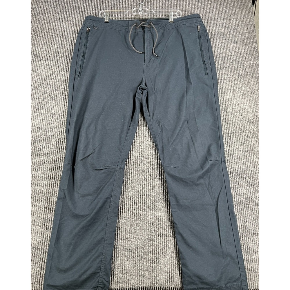 Roark Pants Mens 38 Blue Drawstring Adventure Stretch Travel Casual Comfort
